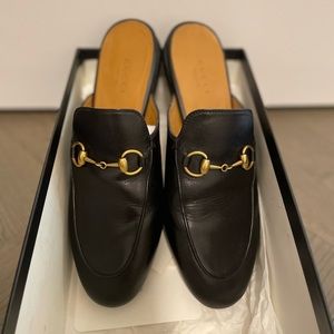 Gucci Princetown Leather Loafer Slides Women’s
